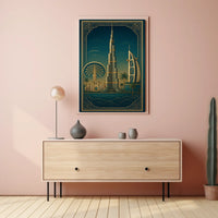 Iconic Dubai Landmarks Poster