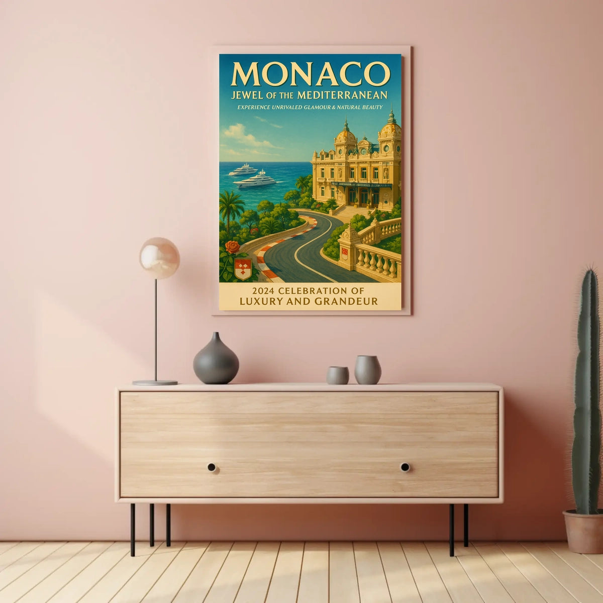 Monaco Jewel of the Mediterranean Poster