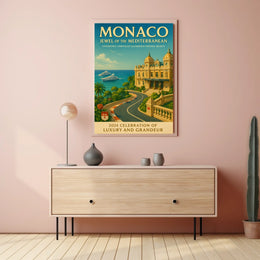 Monaco Jewel of the Mediterranean Poster