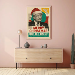 Merry Christmas Santa Claus Political Statement Poster