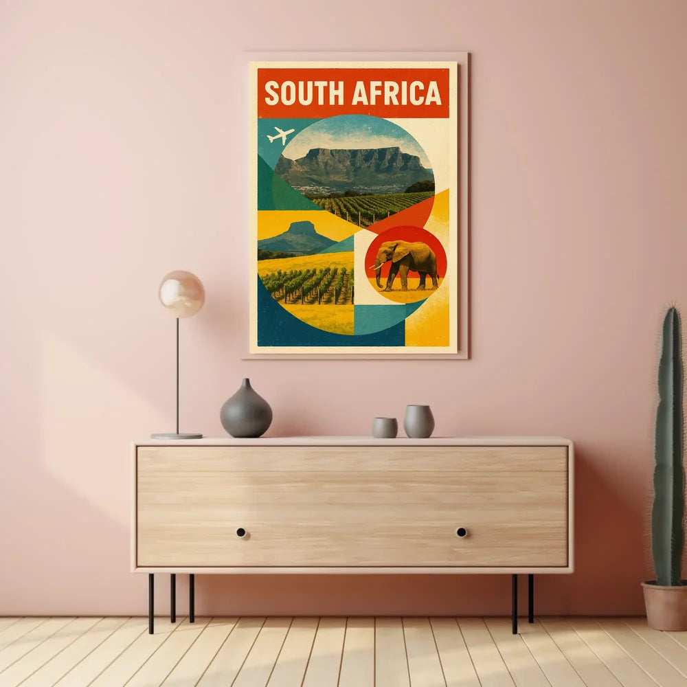 Discover South Africa Travel Inspiration Poster