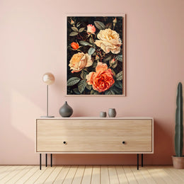 Elegant Floral Arrangement Botanical Art Print - Artistic Poster