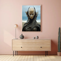 Futuristic Sentinel Poster