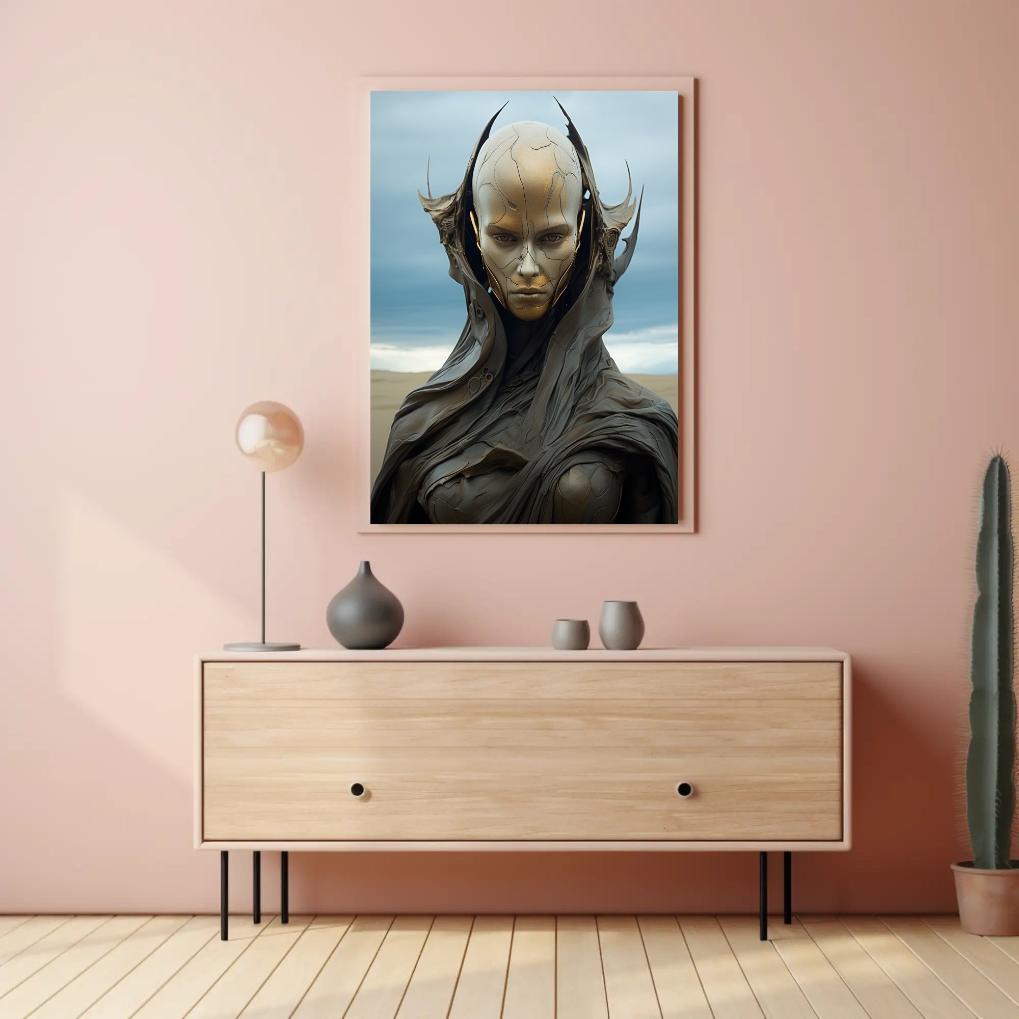 Futuristic Sentinel Poster