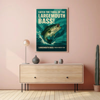 Catch the Thrill of the Largemouth Bass Poster PosterGoat