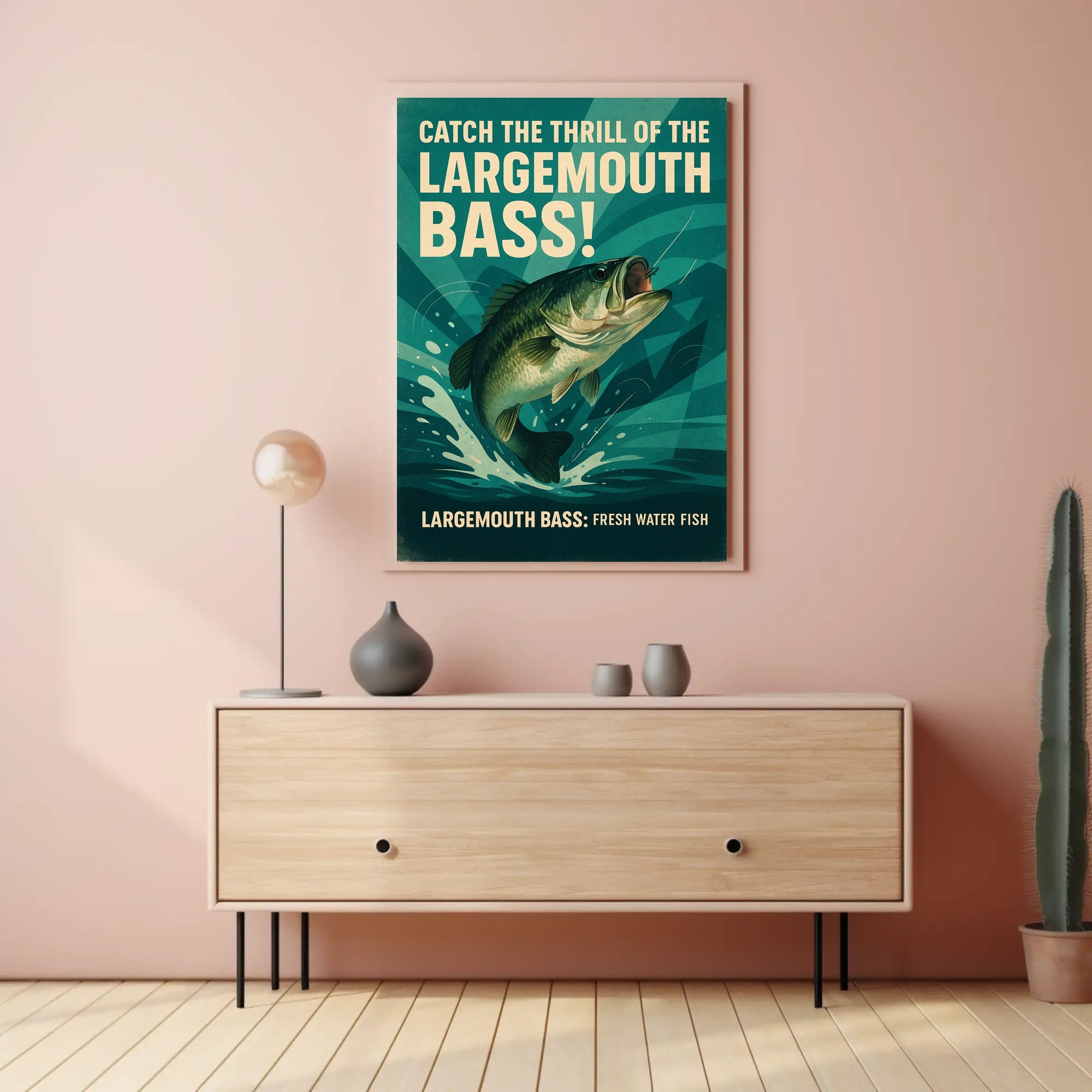 Catch the Thrill of the Largemouth Bass Poster PosterGoat