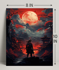Samurai Under The Blood Moon Poster