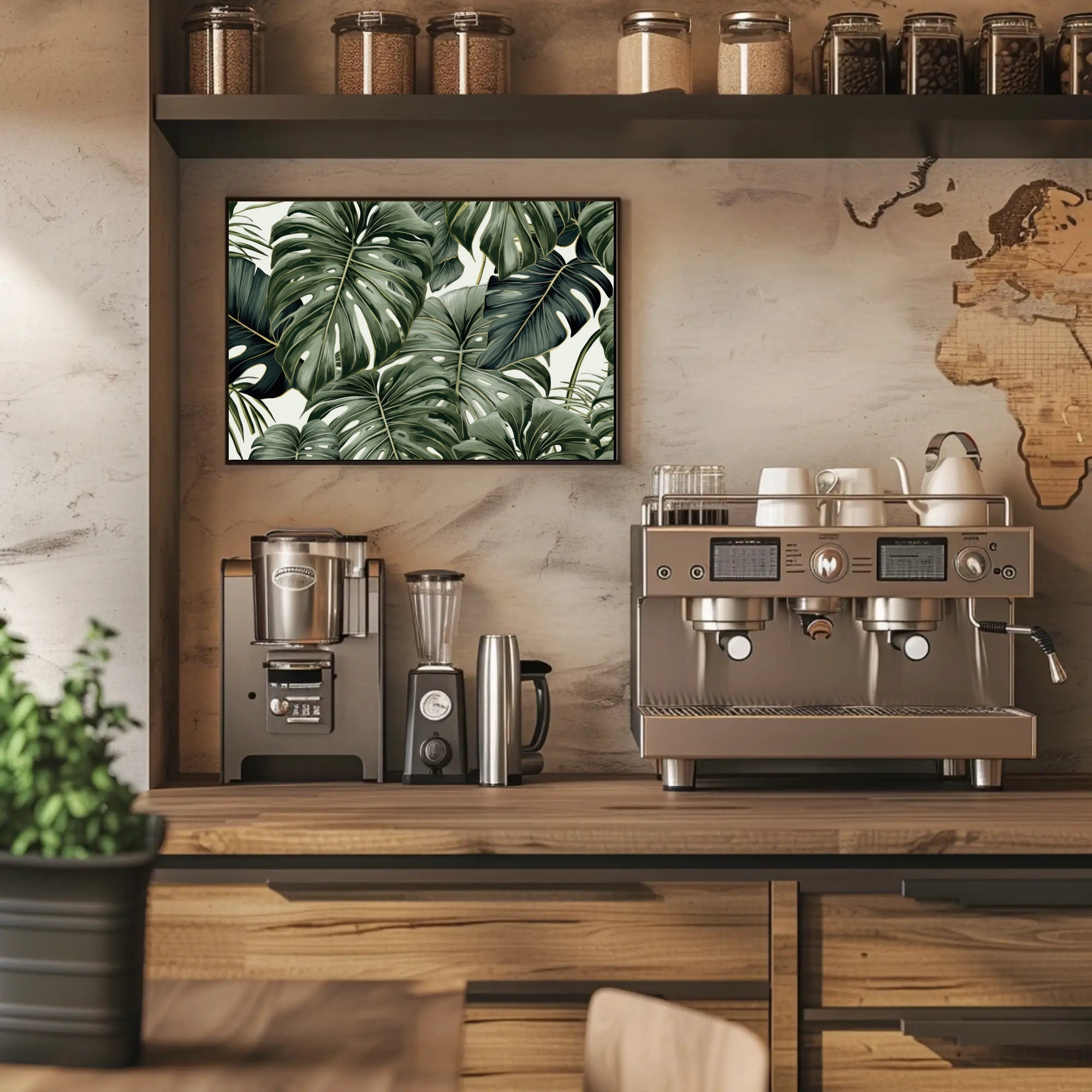 Lush Tropical Leaves Poster
