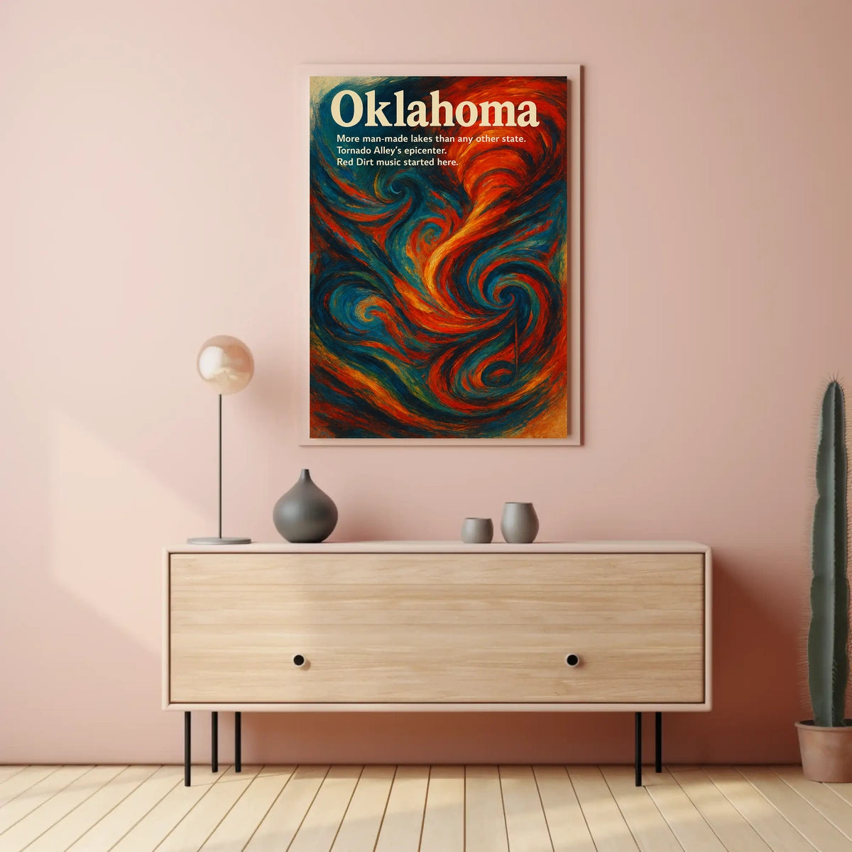 Oklahoma A Vibrant State Poster