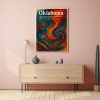 Oklahoma A Vibrant State Poster