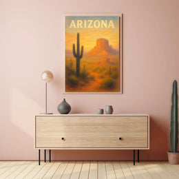 Arizona Desert Landscape Poster