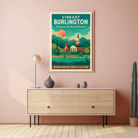 Vibrant Burlington Poster PosterGoat