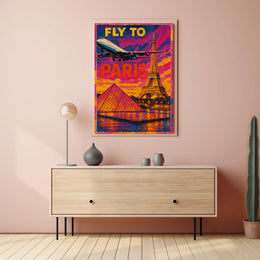 Fly To Paris Poster