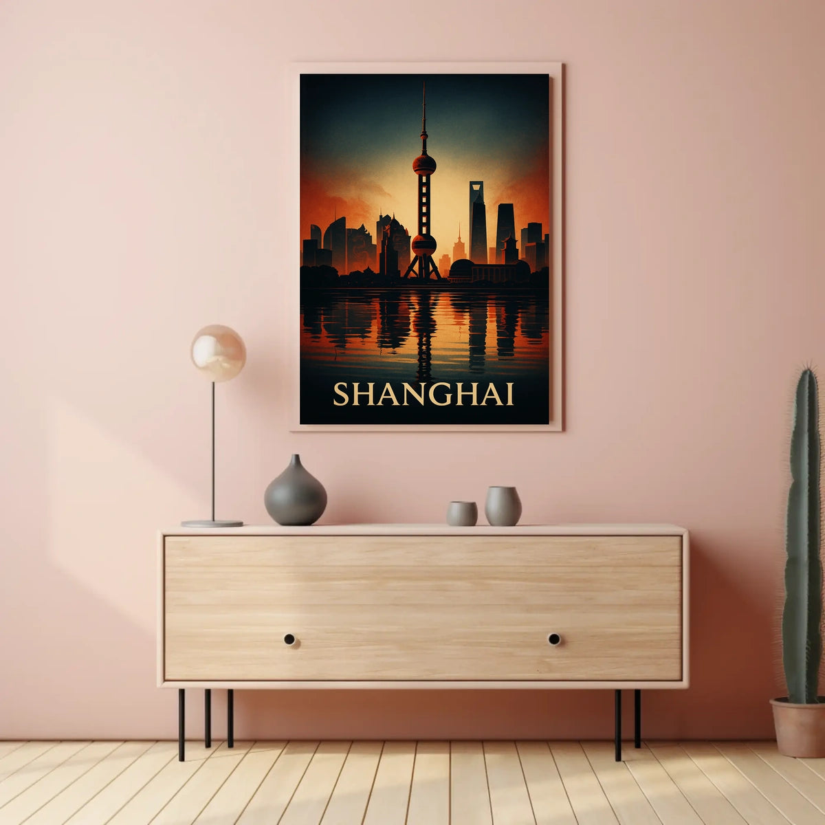 Shanghai Skyline Poster