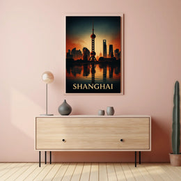 Shanghai Skyline Poster