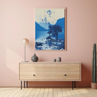 Tranquil Blue Landscape Poster