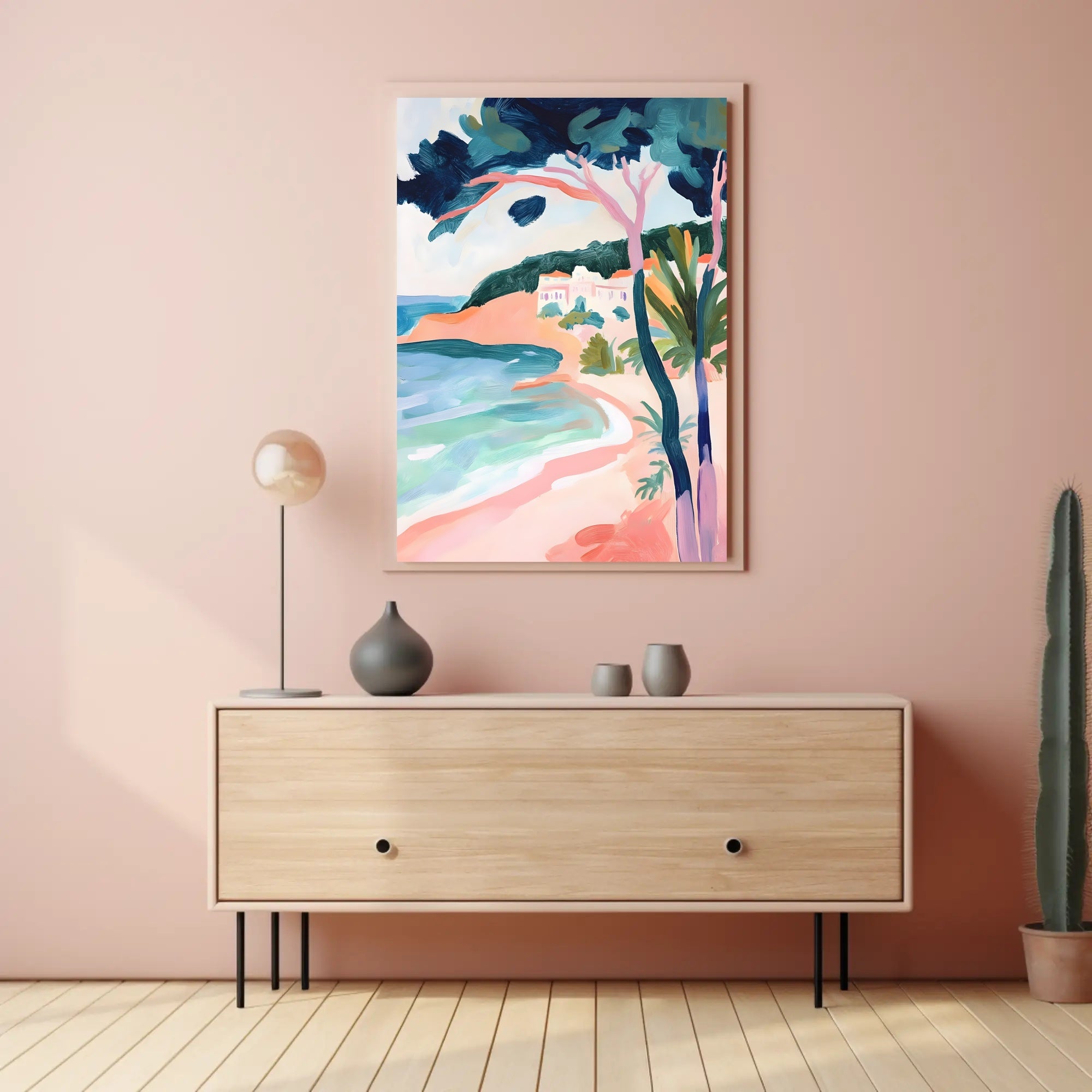 Coastal Serenity Poster Minimalist Beach Wall Art