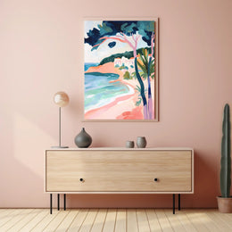 Coastal Serenity Poster Minimalist Beach Wall Art