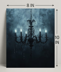 Gothic Chandelier Poster