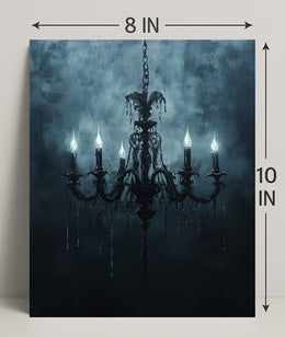 Gothic Chandelier Poster