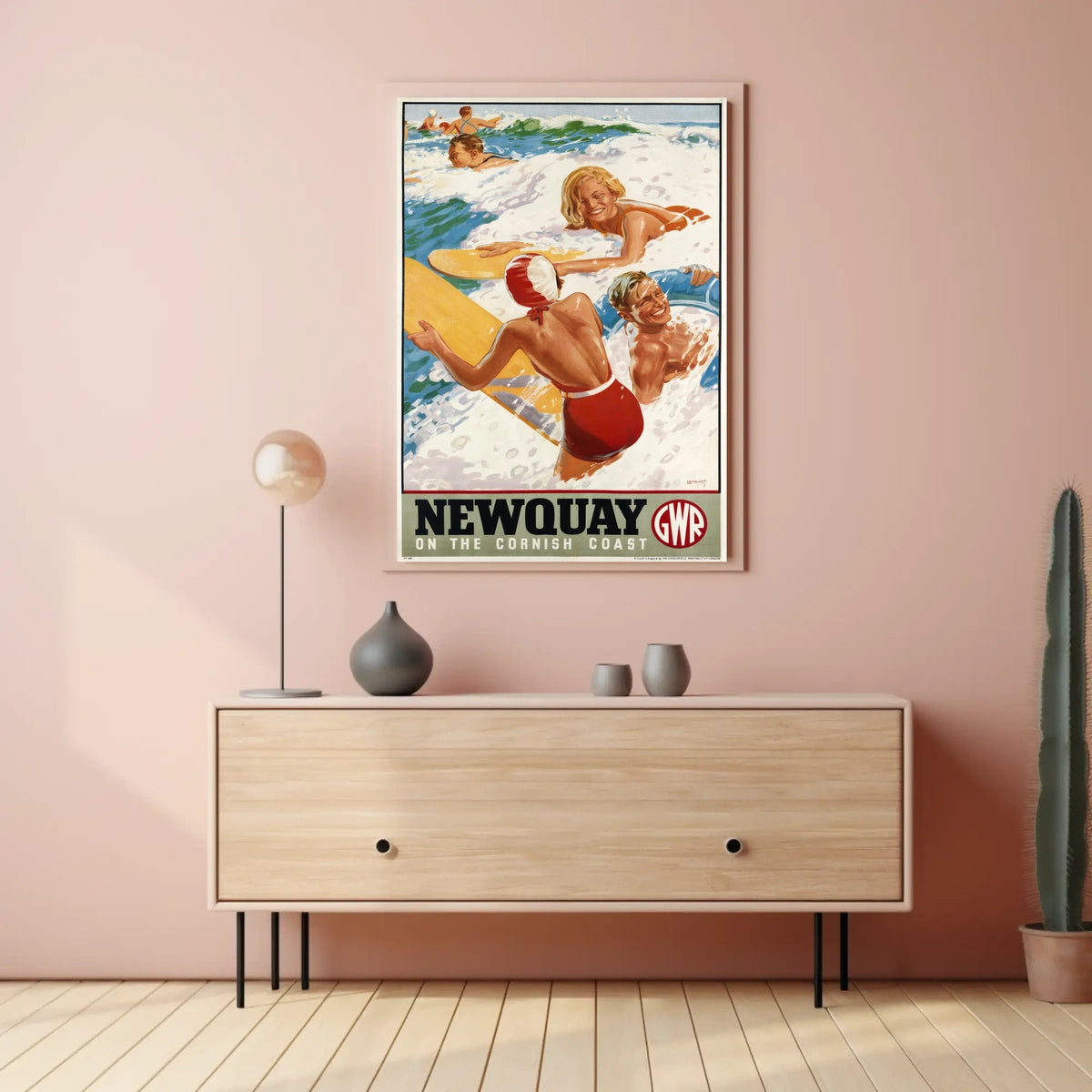 Newquay On The Cornish Coast Poster