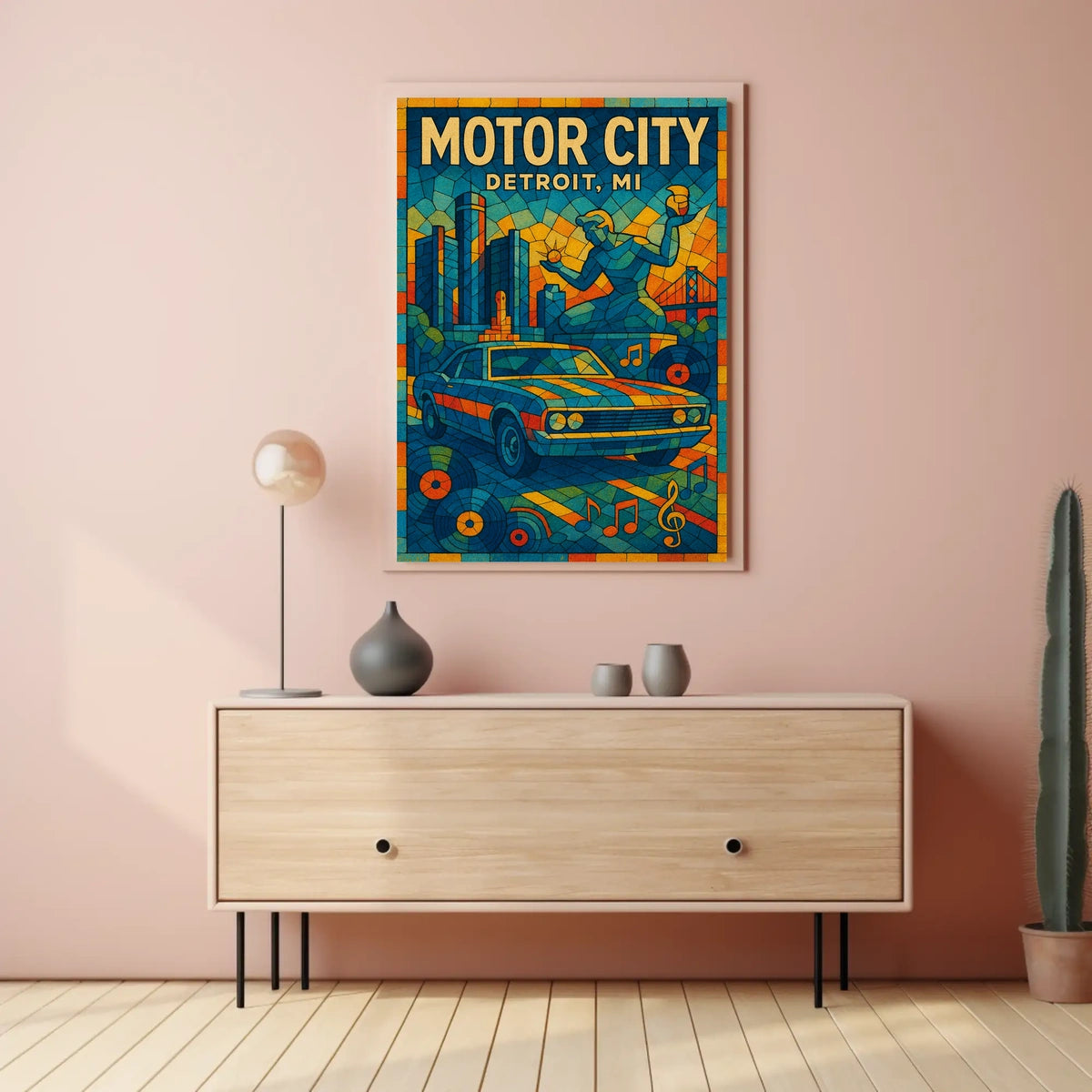 Motor City Detroit, MI Poster