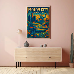 Motor City Detroit, MI Poster