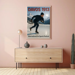 Davos 1913 Ice Sports Festival Poster PosterGoat