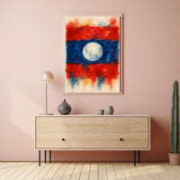 Abstract Watercolor Flag Abstract Poster