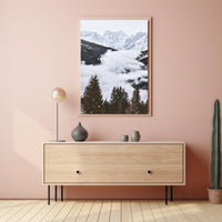 Breathtaking Mountain Landscape Photorealism National Park Poster
