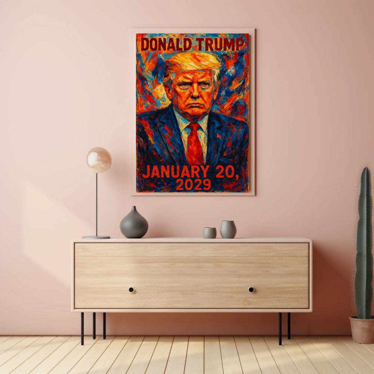 Donald Trump 47th President of the United States Glitch Hop Art Poster