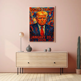 Donald Trump 47th President of the United States Glitch Hop Art Poster