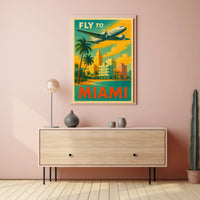 Fly to Miami Poster