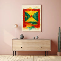 Vibrant Flag Art Poster