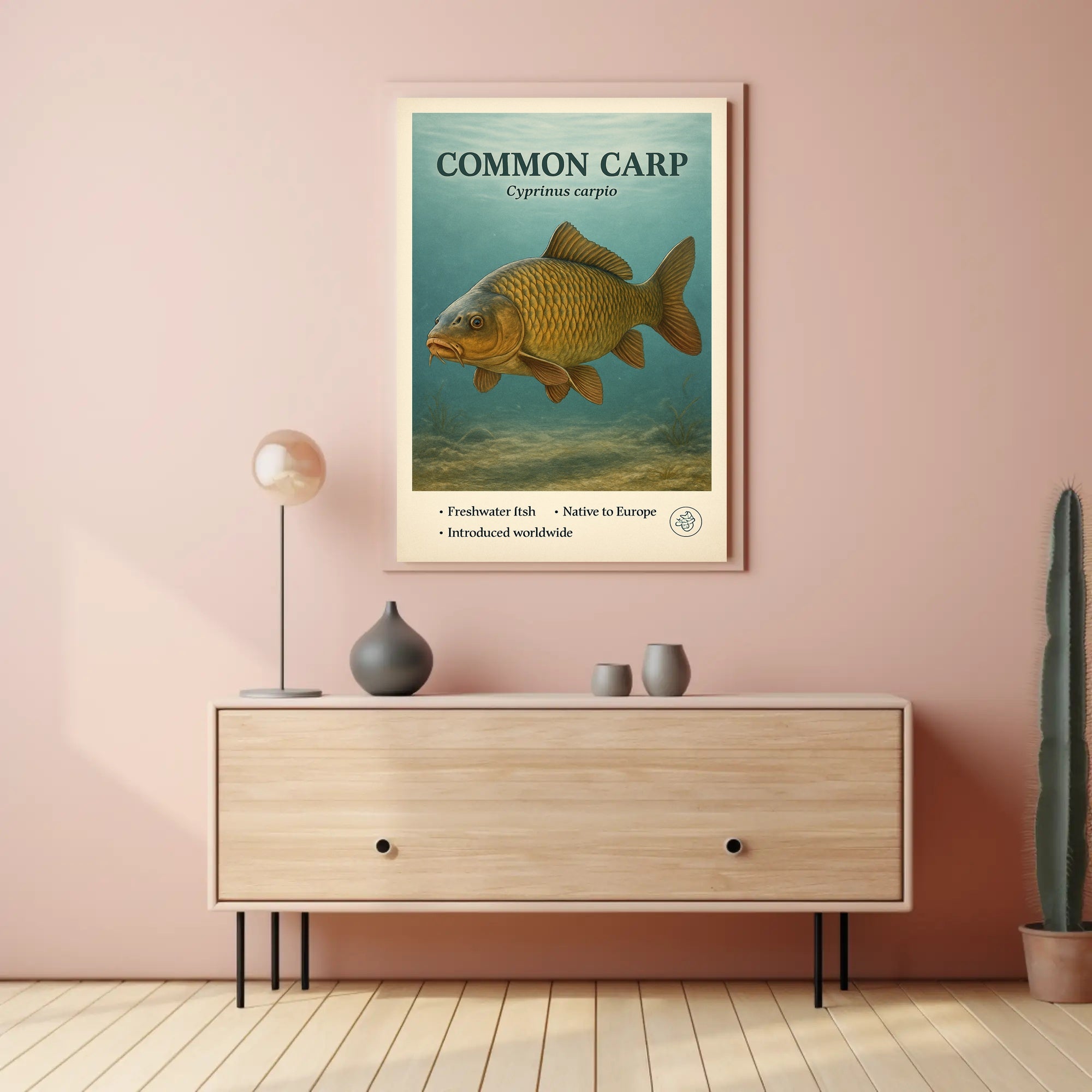 Common Carp Cyprinus carpio Poster