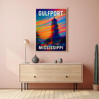 Gulfport Mississippi Coastal Travel Photography Poster