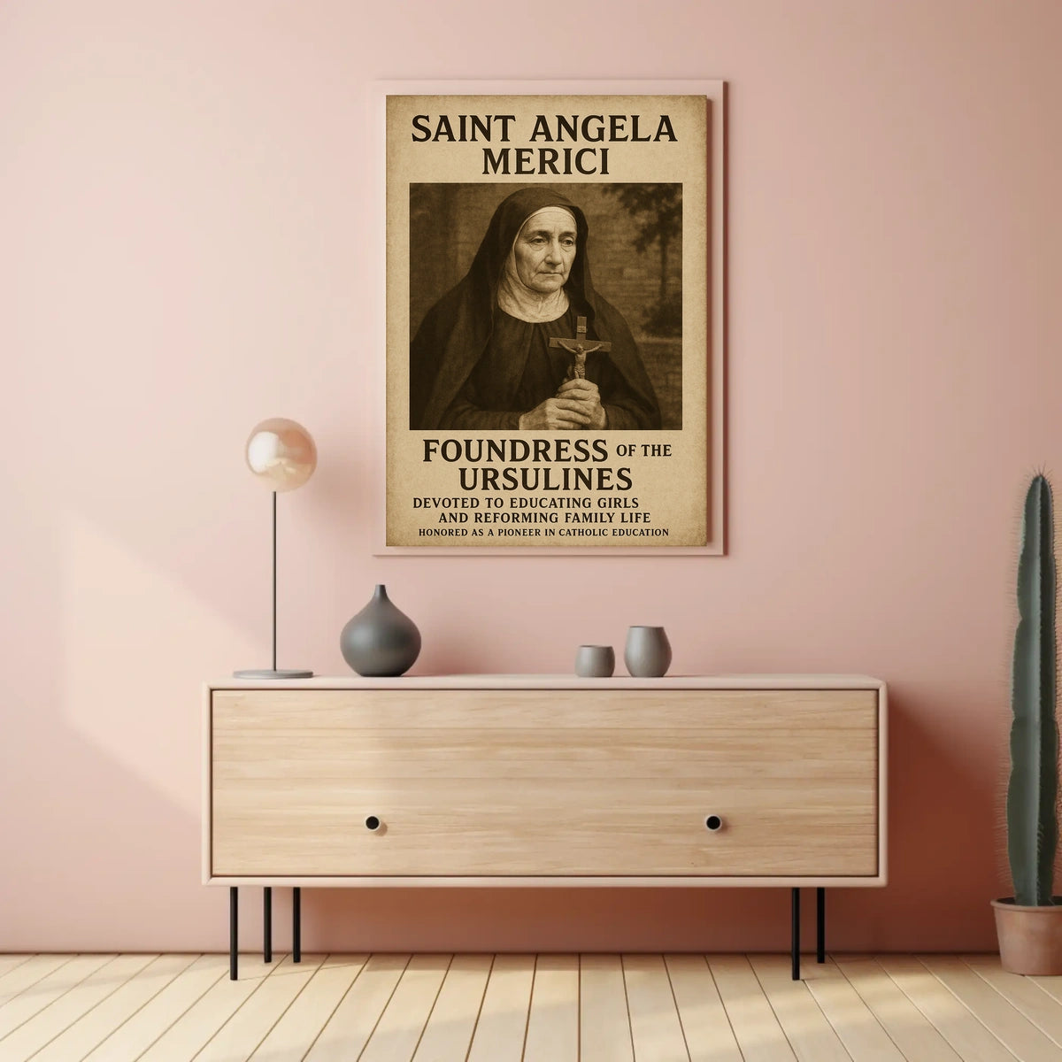 Saint Angela Merici Foundress Of The Poster