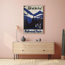 National Parks Vintage Travel Poster Print