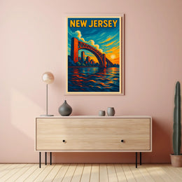 New Jersey Sunset Poster
