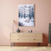 Winter Serenity In The Park Poster