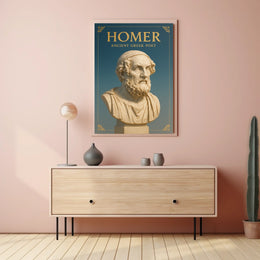Homer Ancient Greek Poet Poster