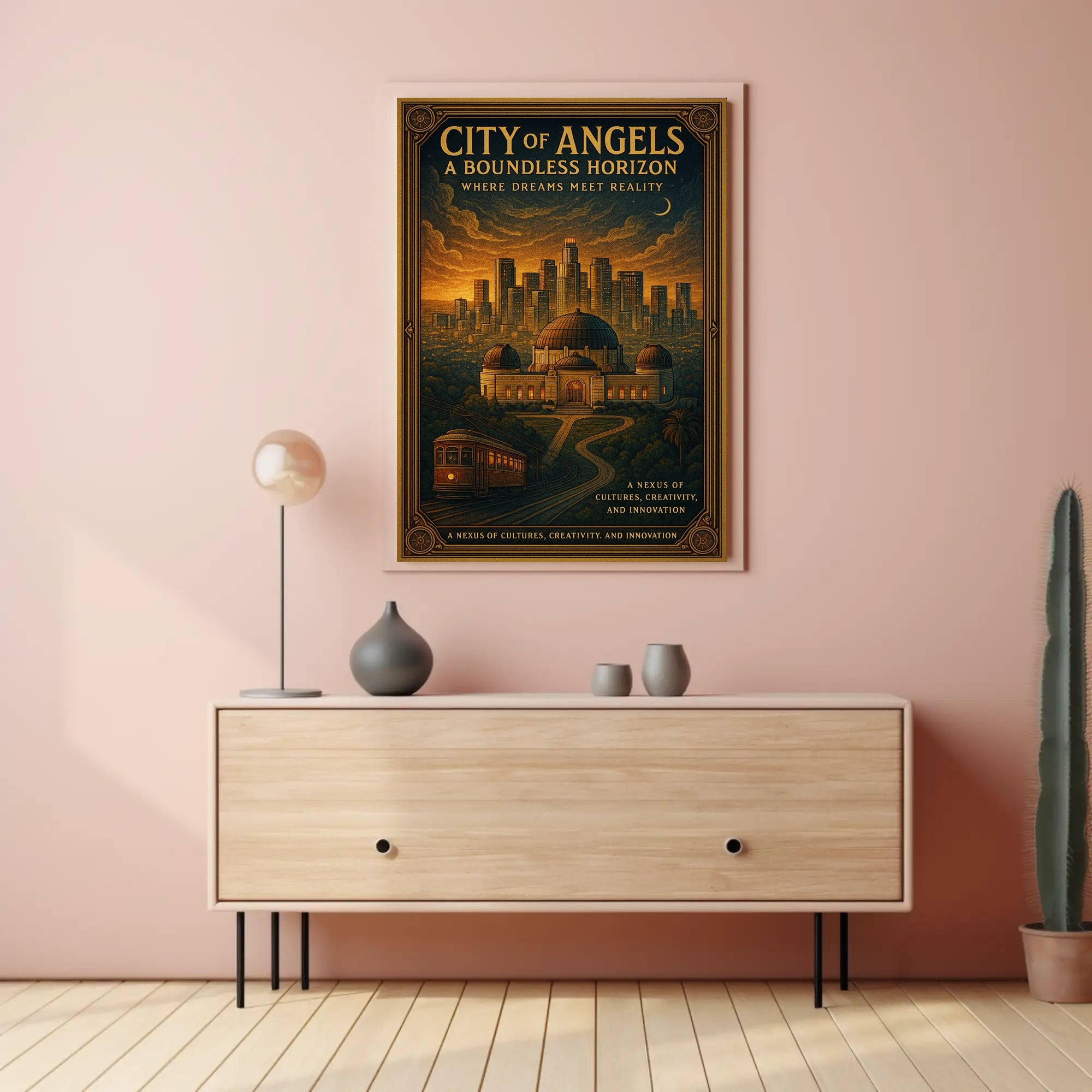 City of Angels Vintage Travel Poster