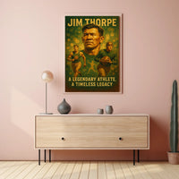 Jim Thorpe Iconic Sports Legend Poster