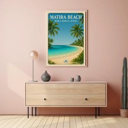 Matira Beach Bora Boras Jewel Poster