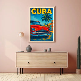 Vintage Cuba Travel Vintage Poster