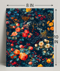 Vibrant Botanical Illustration Art Print: Abstract or Artistic Poster