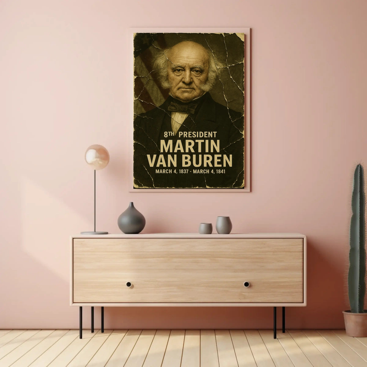 Martin Van Buren 8th President of the United States Damaged Photograph Poster