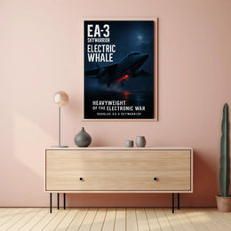 Electric Whale Douglas EA-3 Skywarrior Poster PosterGoat