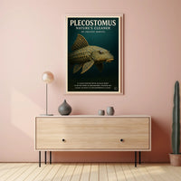 Plecostomus Nature's Cleaner Poster PosterGoat