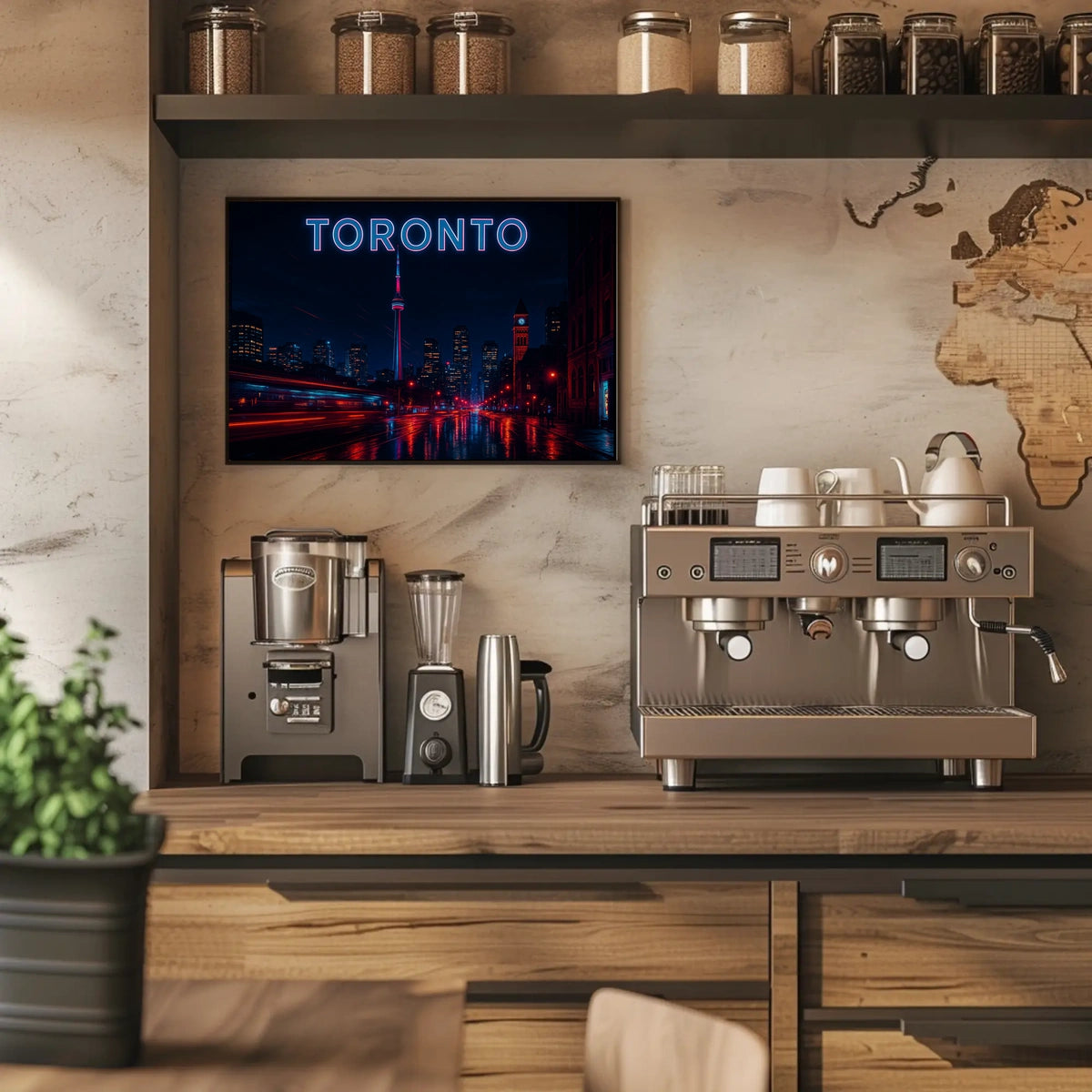 Toronto at Night Poster